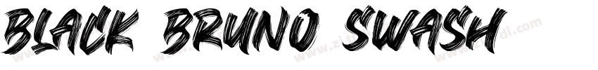 Black Bruno Swash字体转换